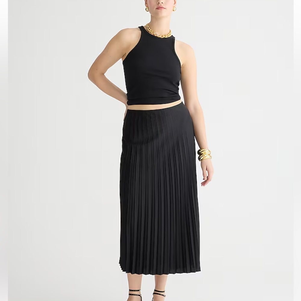 JCrew Gwyneth Pleated Slip Skirt